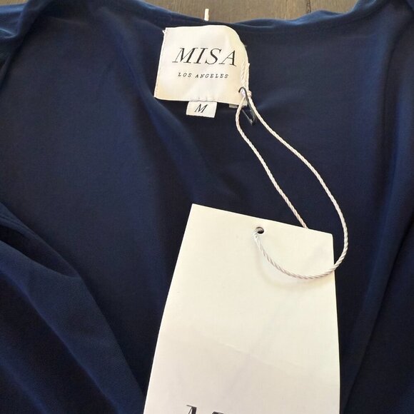 MISA Los Angeles Teget Mini Dress Midnight Blue Size Medium - Picture 10 of 10